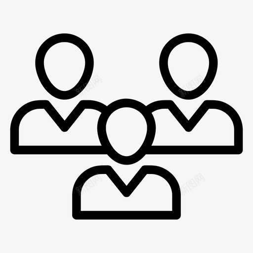 人社区员工svg_新图网 https://ixintu.com 人社 社区 员工 团体 团队