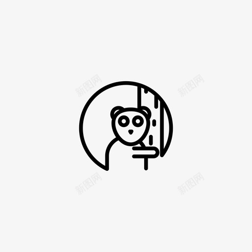 眼镜猴动物菲律宾svg_新图网 https://ixintu.com 菲律宾 眼镜 动物 游客 套装
