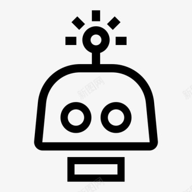 机器人头机器机器人玩具图标