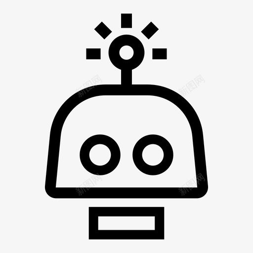 机器人头机器机器人玩具svg_新图网 https://ixintu.com 机器人 机器 人头 玩具 技术