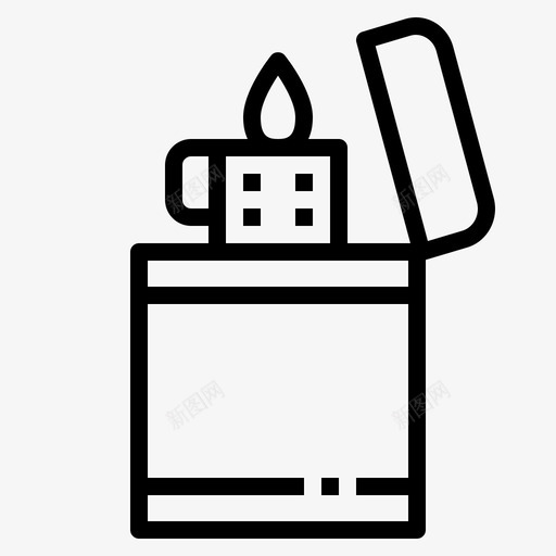 打火机燃烧火svg_新图网 https://ixintu.com 打火机 燃烧 烧火 火焰 工具 野营