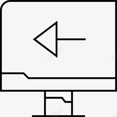 信息图形背面电脑显示器数据图标