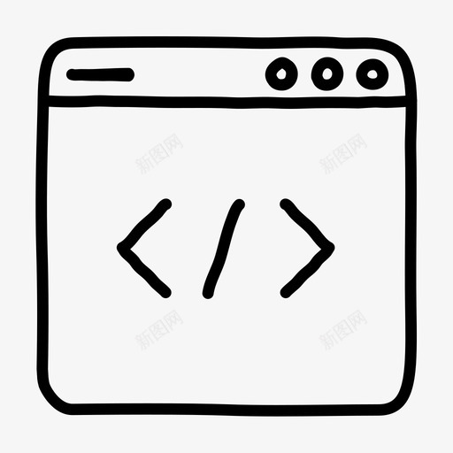 开发者界面编码交互svg_新图网 https://ixintu.com 开发者 界面 编码 交互 用户界面