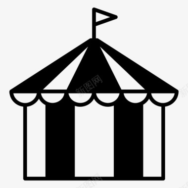 马戏团杂技演员艺术图标