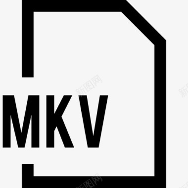 mkv文件扩展名文档文件名图标