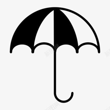 伞天气预报雨图标