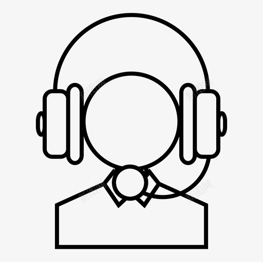 呼叫中心客户服务耳机svg_新图网 https://ixintu.com 呼叫中心 客户服务 耳机 热线 接线员 技术支持 社会关系