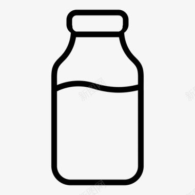 奶瓶牛奶豆奶图标