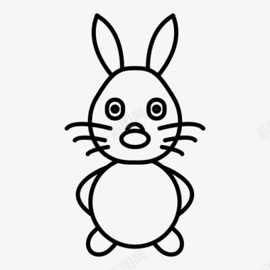 小兔子小玩具兔子图标