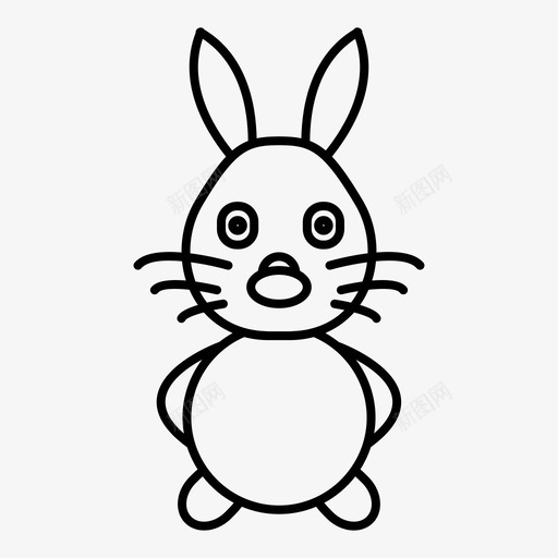 小兔子小玩具兔子svg_新图网 https://ixintu.com 兔子 玩具 小兔 小玩 小朋友