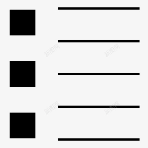 排列列表项目符号列表界面svg_新图网 https://ixintu.com 列表 排列 项目 符号 界面