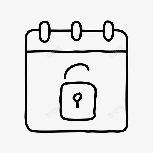 解锁记事本访问笔记本svg_新图网 https://ixintu.com 记事本 解锁 访问 笔记本 笔记