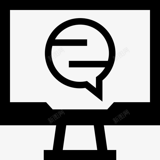 在线约会聊天pc显示器svg_新图网 https://ixintu.com 在线 约会 聊天 短信 显示器 泡泡