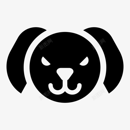 狗动物表情符号svg_新图网 https://ixintu.com 动物 表情 符号 宠物 小狗