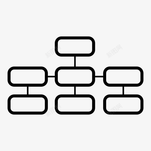 组织结构图层次结构分类法svg_新图网 https://ixintu.com 组织 组织结构 结构图 层次 结构 分类法