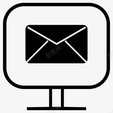 计算机信息电子邮件计算机屏幕操作图标