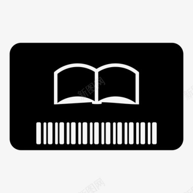 图书卡借阅公共图书馆图标