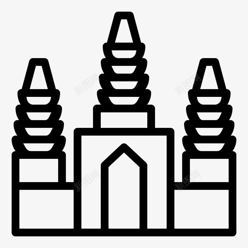 吴哥考古公园景点柬埔寨svg_新图网 https://ixintu.com 吴哥 考古 公园 景点 柬埔寨 寺庙 旅游景点