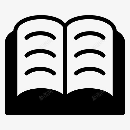 打开书翻页阅读svg_新图网 https://ixintu.com 打开 翻页 阅读 学校