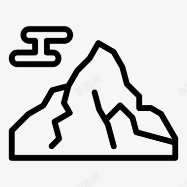 珠穆朗玛峰景点自然图标