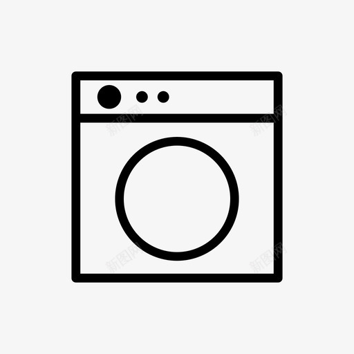 洗衣机布标志svg_新图网 https://ixintu.com 洗衣机 布标志 标志 象形 形图