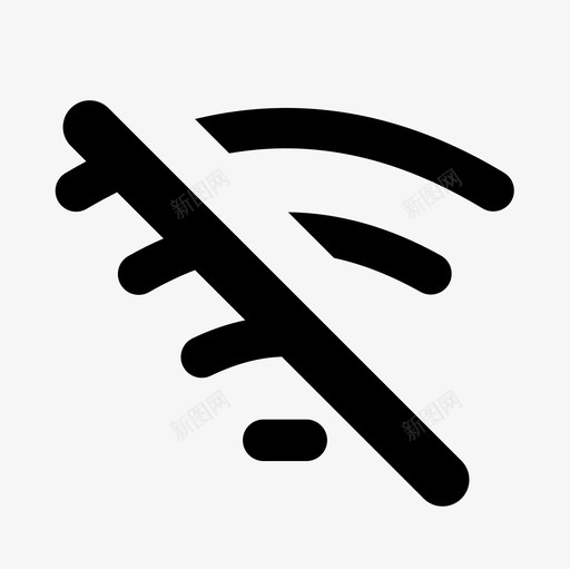 wifi禁用互联网信号svg_新图网 https://ixintu.com 禁用 互联网 信号 电信 无线 系统