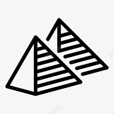 大金字塔景点地标图标