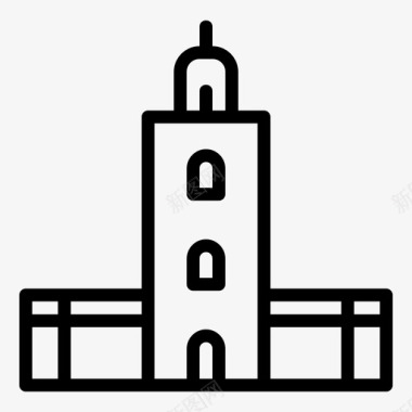 摩洛哥景点建筑图标