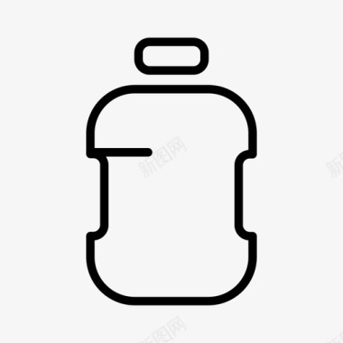 瓶子矿物塑料图标