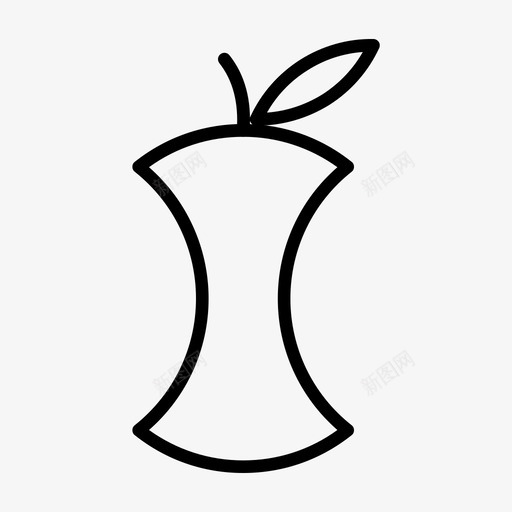 苹果食品水果svg_新图网 https://ixintu.com 苹果 食品 水果 标牌 蔬菜 象形 形图