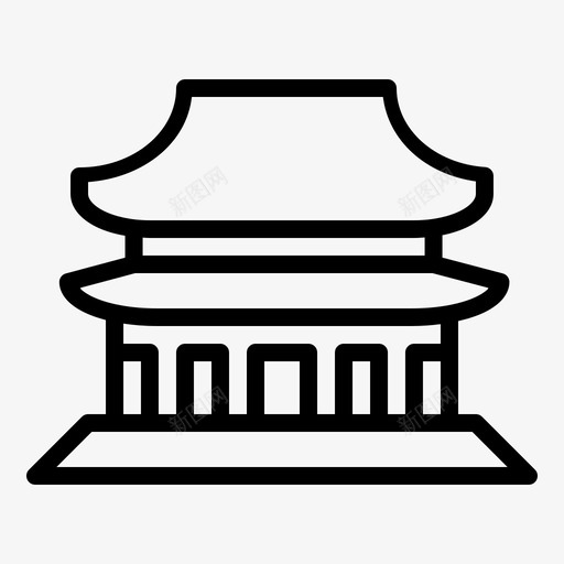 紫禁城景点中国svg_新图网 https://ixintu.com 紫禁城 景点 中国 游客