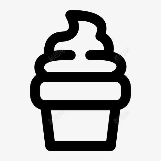 冰淇淋咖啡馆蛋卷svg_新图网 https://ixintu.com 冰淇淋 咖啡馆 餐厅 蛋卷 食品