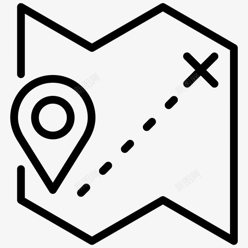 地图目的地夏天svg_新图网 https://ixintu.com 旅行 地图 目的地 夏天 夏天和 天和