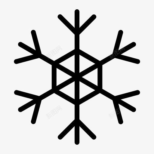 雪花凉爽冰svg_新图网 https://ixintu.com 雪花 凉爽 冬天