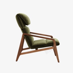 橘色创意单椅现代单人沙发休闲椅创意单椅家样高清图片