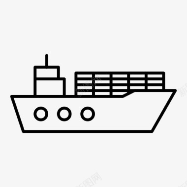 货船驳船集装箱图标