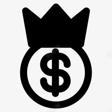 皇冠财政金钱图标
