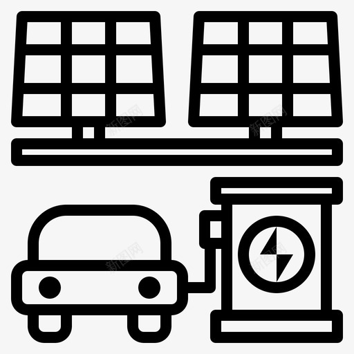 太阳能电池充电svg_新图网 https://ixintu.com 充电 太阳能 太阳能充电桩 太阳能电池 电站