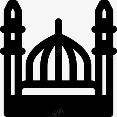 先知清真寺阿拉伯伊斯兰图标