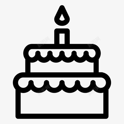 生日蛋糕蜡烛庆典svg_新图网 https://ixintu.com 生日蛋糕 蜡烛 庆典 聚会