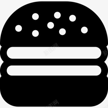 汉堡包快餐烤肉图标