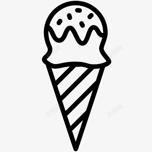 加顶冰淇淋蛋卷果酱svg_新图网 https://ixintu.com 冰淇淋 加顶 蛋卷 果酱 冰棒