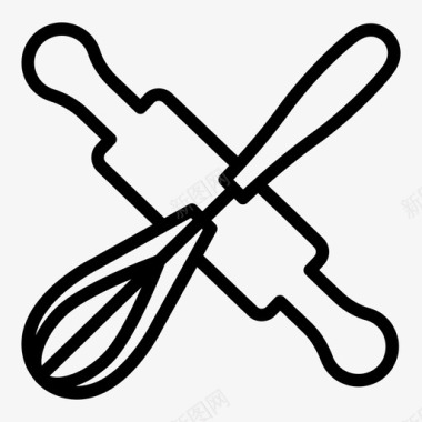 烘焙工具烘焙店烹饪图标