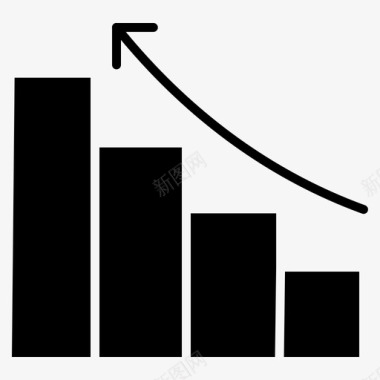 利润条形图财务报告图标