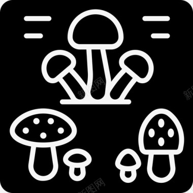 蘑菇食品木耳图标