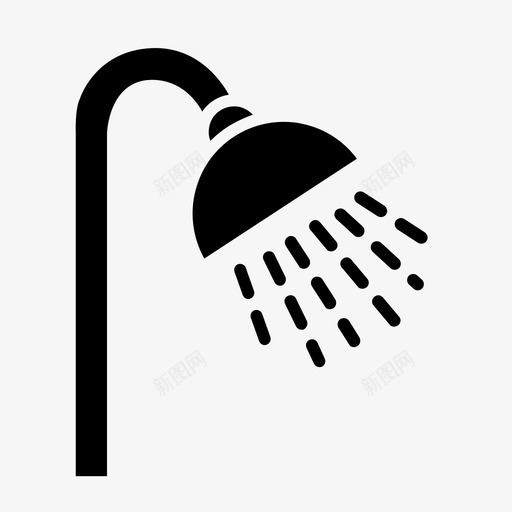 淋浴清洁软管svg_新图网 https://ixintu.com 淋浴 清洁 软管 灯水 标志 标志符 符号