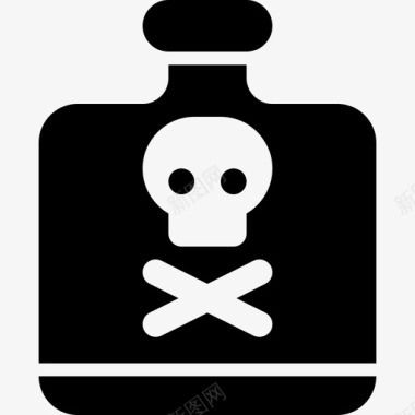 有毒瓶子危险图标
