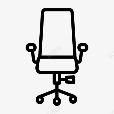 办公椅座位工作图标