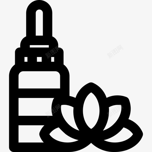 水疗和按摩瓶子滴管svg_新图网 https://ixintu.com 水疗 按摩 瓶子 滴管 必要 要的 泻湖