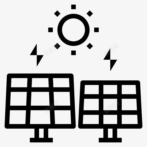 太阳能电池充电svg_新图网 https://ixintu.com 充电 太阳能 太阳能充电桩 太阳能电池 能量